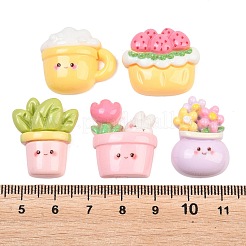 Opaque Resin Cabochons&nbsp;RESI-L051-02