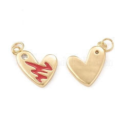 Eco-Friendly Brass Micro Pave Cubic Zirconia Pendants&nbsp;KK-I698-23G