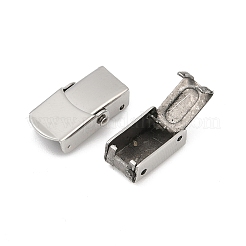 304 Stainless Steel Watch Band Clasps&nbsp;STAS-U055-01A-P