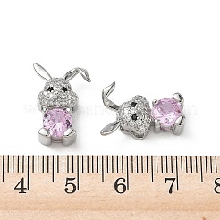 Brass Micro Pave Mixed Color Cubic Zirconia Pendants&nbsp;KK-A299-07P