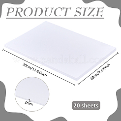 20Sheets Foamed PVC Mould Plates&nbsp;DIY-BC0017-56B