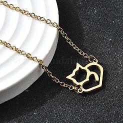 201 Stainless Steel Fox Link Bracelets&nbsp;BJEW-B128-05G