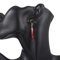 Dyed Natural Malaysia Jade Dangle Earrings&nbsp;EJEW-JE06874