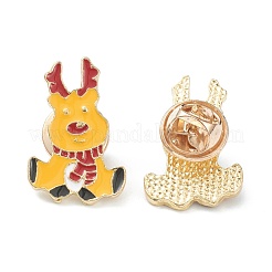 Christmas Themed Alloy Enamel Brooches&nbsp;JEWB-A001-04