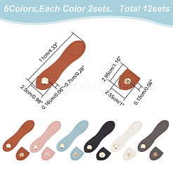 12 Sets 6 Colors Purse Locks&nbsp;FIND-WR0009-58