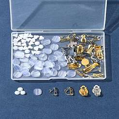304 Stainless Steel Clip-on Earring Findings&nbsp;STAS-FS0001-59