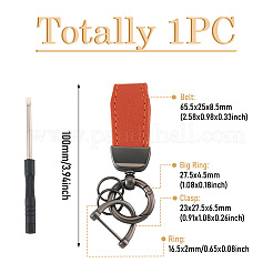 PU Leather Keychains&nbsp;KEYC-TADJ0009-03B-02