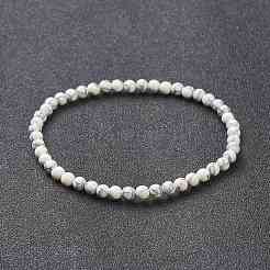 Synthetic Howlite Beaded Stretch Bracelets&nbsp;BJEW-A117-A-10
