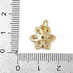 Brass Micro Pave Cubic Zirconia Pendants&nbsp;LS-KK-D409-46B-G