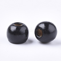 Dyed Natural Wood Beads&nbsp;WOOD-Q006-10mm-14-LF
