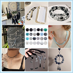 1080pcs 24 Style Glass Beads&nbsp;GLAA-PH0001-61