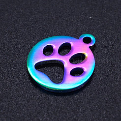 Ion Plating(IP) 304 Stainless Steel Pet Charms&nbsp;STAS-Q201-JN211