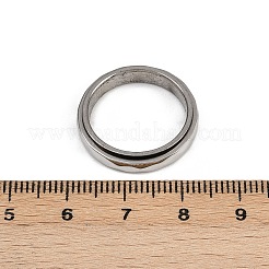 304 Stainless Steel Enamel Rotating Finger Rings&nbsp;RJEW-A074-04P