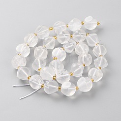 Natural Quartz Crystal Beads Strands&nbsp;G-A030-B37-12mm