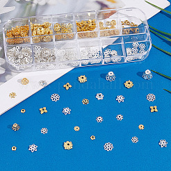 240Pcs 12 Style Alloy & Iron & Brass Bead Caps&nbsp;DIY-AR0003-74