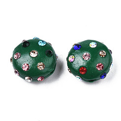 Polymer Clay Rhinestone Beads&nbsp;RB-S056-27E