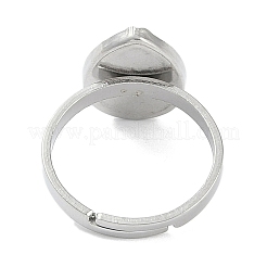 Non-Tarnish 304 Stainless Steel Adjustable Ring Components&nbsp;X-STAS-Z064-04P