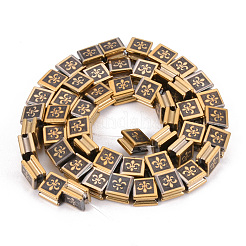 Electroplate Non-magnetic Synthetic Hematite Beads Strands&nbsp;G-Q986-008B