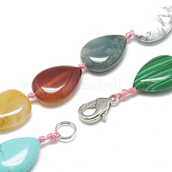 Natural & Synthetic Gemstone Beaded Necklaces&nbsp;NJEW-S396-22