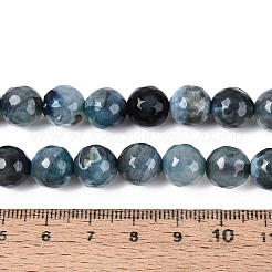 Dyed & Heated Natural Fire Crackle Agate Beads Strands&nbsp;G-N359-01B-03