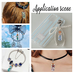 20Pcs Large Hole Alloy Glass Bottles European Dangle Charms&nbsp;FIND-PH0020-42