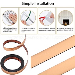 PVC Plastic Edge Banding&nbsp;DIY-WH0504-91C-02