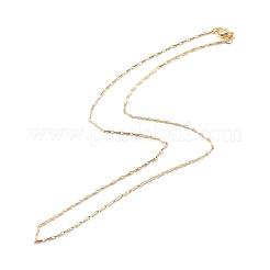 Brass Boston Link Chains Necklace for Women&nbsp;NJEW-P265-33G