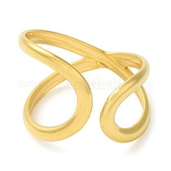 304 Stainless Steel Open Cuff Rings for Women&nbsp;LS-RJEW-Z043-02C