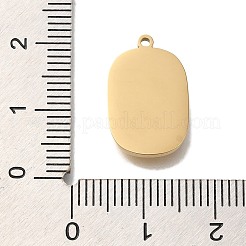 Ion Plating(IP) 304 Stainless Steel Rhinestone Pendants&nbsp;STAS-P371-061G