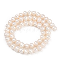 Natural Cultured Freshwater Pearl Beads Strands&nbsp;PEAR-I007-07Y-03A