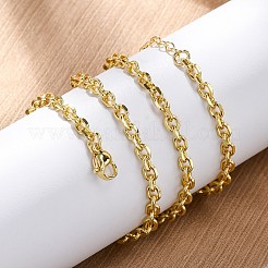Brass Cable Chain Necklaces for Women&nbsp;NJEW-K282-02G