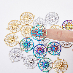 18Pcs 3 Colors Ion Plating(IP) 304 Stainless Steel Pendants&nbsp;STAS-DC0014-15