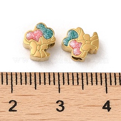 Ion Plating(IP) 304 Stainless Steel Enamel Beads&nbsp;STAS-Q301-01G