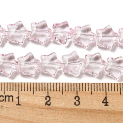 Baking Paint Transparent Glass Beads Strands&nbsp;X1-DGLA-A07-T8mm-KD07