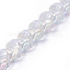 Handmade Transparent Acrylic Curb Chains&nbsp;X-AJEW-JB00626-02