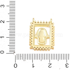 Brass Micro Pave Clear Cubic Zirconia Pendants&nbsp;KK-F938-32G-05