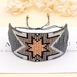 Miyuki Glass Seed Braided Bead Bracelet&nbsp;BJEW-A121-63C