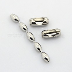 Tarnish Resistant 304 Stainless Steel Rice Bead Ball Chains&nbsp;CHS-A002A-6.0mm