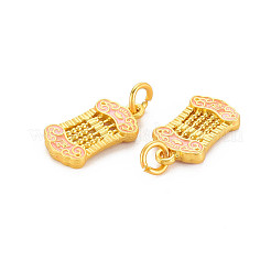 Rack Plating Alloy Enamel Pendants&nbsp;ENAM-S130-04B