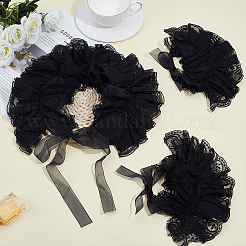 Polyester Lace Detachable Collars & Oversleeve&nbsp;AJEW-WR0003-36