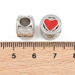 Alloy Enamel European Beads&nbsp;AL-CBAC2D3-22P-04
