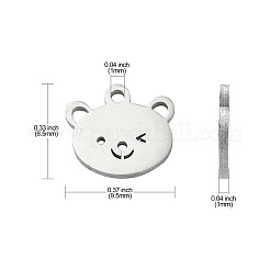 304 Stainless Steel Charms&nbsp;STAS-CJC0008-10P-03
