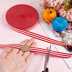 25 Yards Polyester Striped Ribbons&nbsp;DIY-GA0006-85