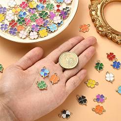 90Pcs 18 Colors Alloy Enamel Pendants&nbsp;ENAM-CJ0003-33
