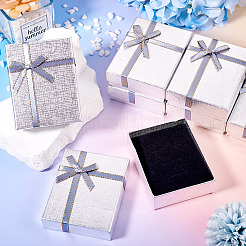 Rectangle Paper Jewelry Set Storage Boxes with Bowknot&nbsp;LS-CON-TAC0014-04G