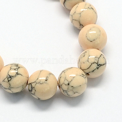 Dyed Synthetic Turquoise Gemstone Bead Strands&nbsp;TURQ-R032-8mm-XSS06