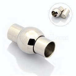 Tarnish Resistant Column 304 Stainless Steel Magnetic Bracelet Clasps&nbsp;STAS-O035-09