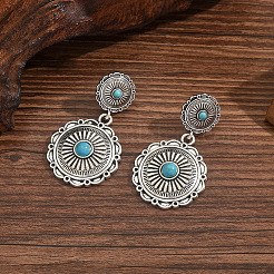 Zinc Alloy & Acrylic Stud Dangle Earrings&nbsp;WG70D1A-02
