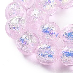 Handmade Foil Lampwork Beads Strands&nbsp;FOIL-K003-06B-17
