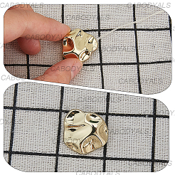 30Pcs 3 Styles 1-Hole Alloy Shank Buttons&nbsp;BUTT-CY0001-27G